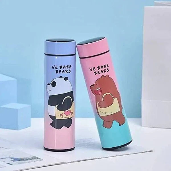 Cute We Baby Bear Bottle With Temperature display