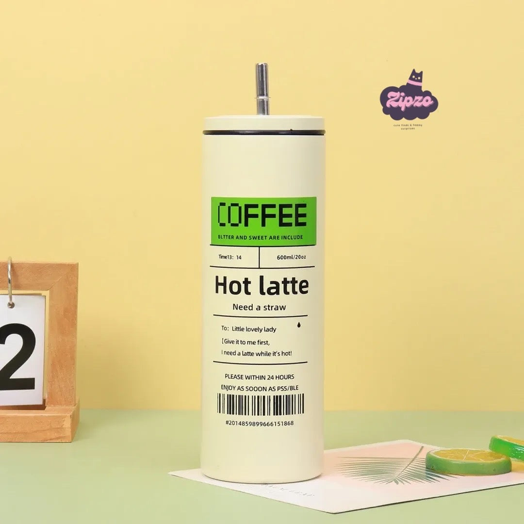 Stainless Steel Iced Americano Coffee Tumbler – Leak-Proof, Durable & Stylish | Zipzo