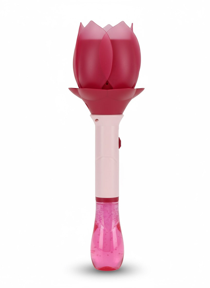 Pink Lotus Bubble Wand – Magical Multi-Hole Bubble Maker Toy