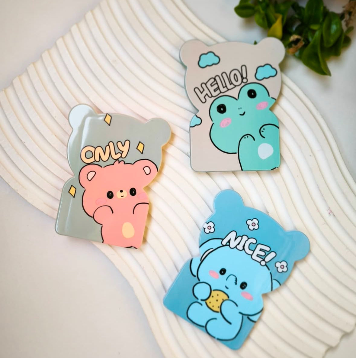 Bear Mirror with Comb