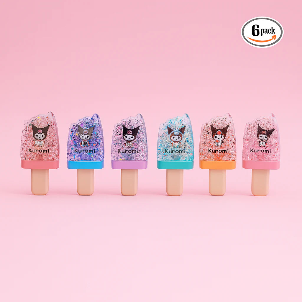 Cut Ice cream Moisturizing Lip gloss(Pack of 6)