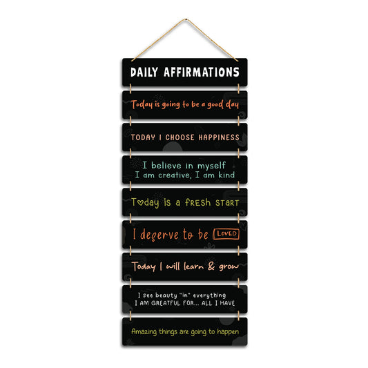 Daily Affirmations Wall Hanging