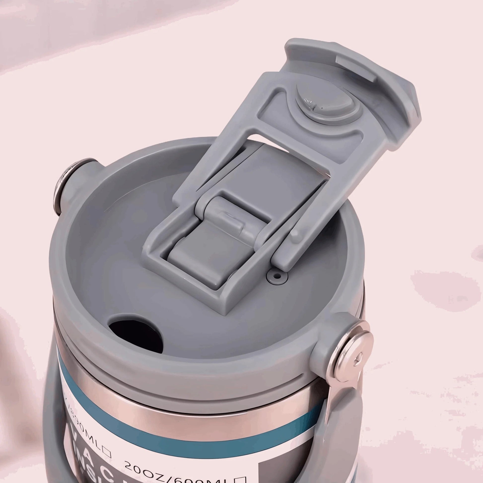 Insulated Stainless Steel Tumblers with Handle – Hot & Cold Reusable Travel Tumblers (6 Colors) Zipzo