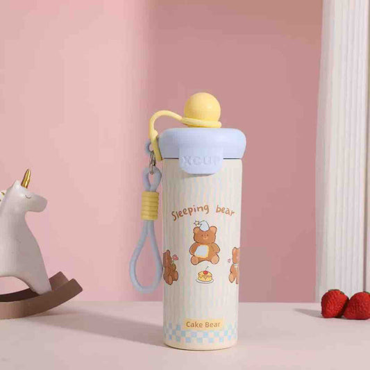 Cute Tumbler – 600ML| Insulated Water Bottle with Strap