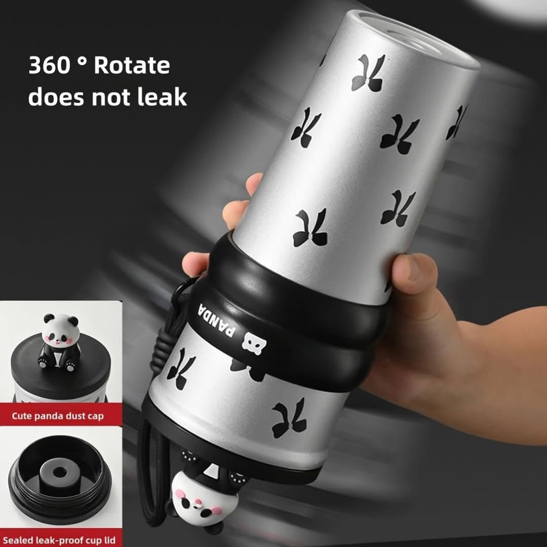 Cute Panda Tumbler with Lid – Leakproof Travel Mug (Hot & Cold) | Zipzo