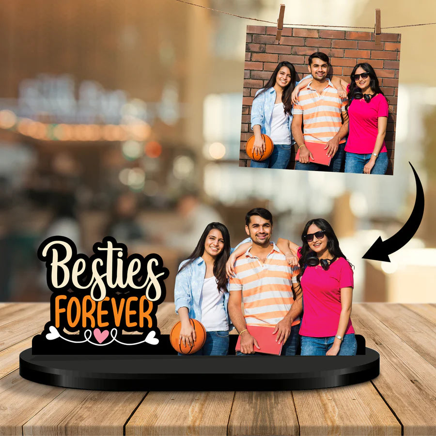 Personalized Besties Forever Cutout