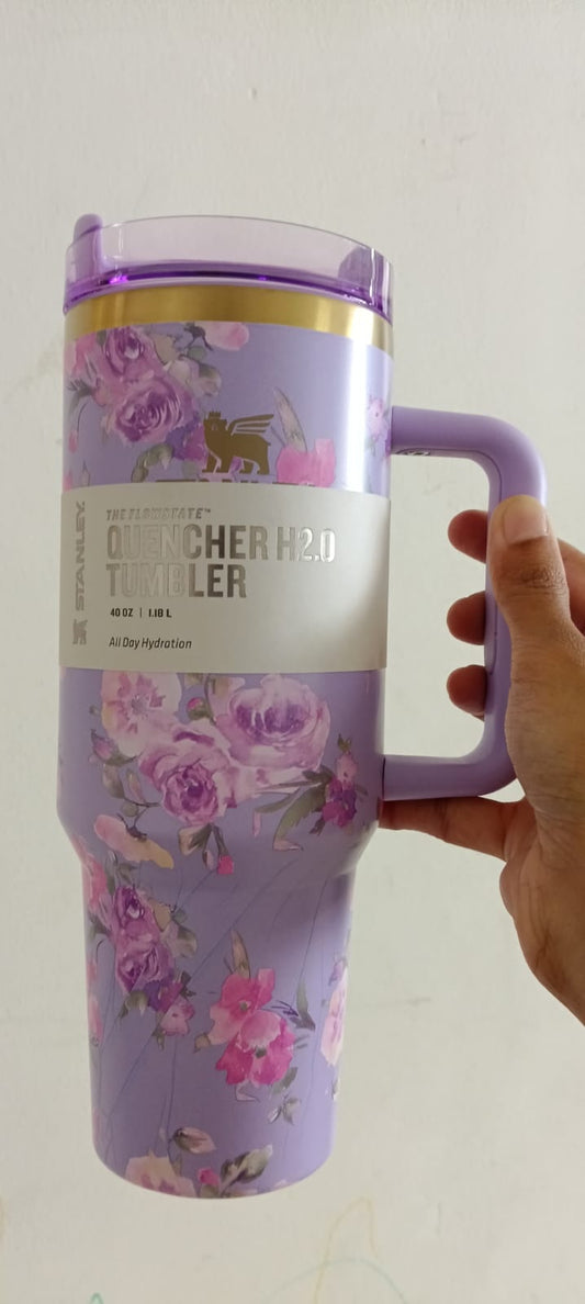 Pastel Floral Stanley Tumbler – Cute & Stylish Gift for Him