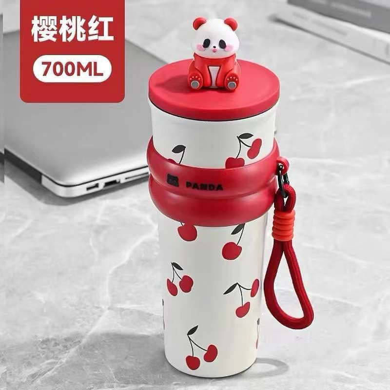 Cute Panda Tumbler with Lid – Leakproof Travel Mug (Hot & Cold) | Zipzo