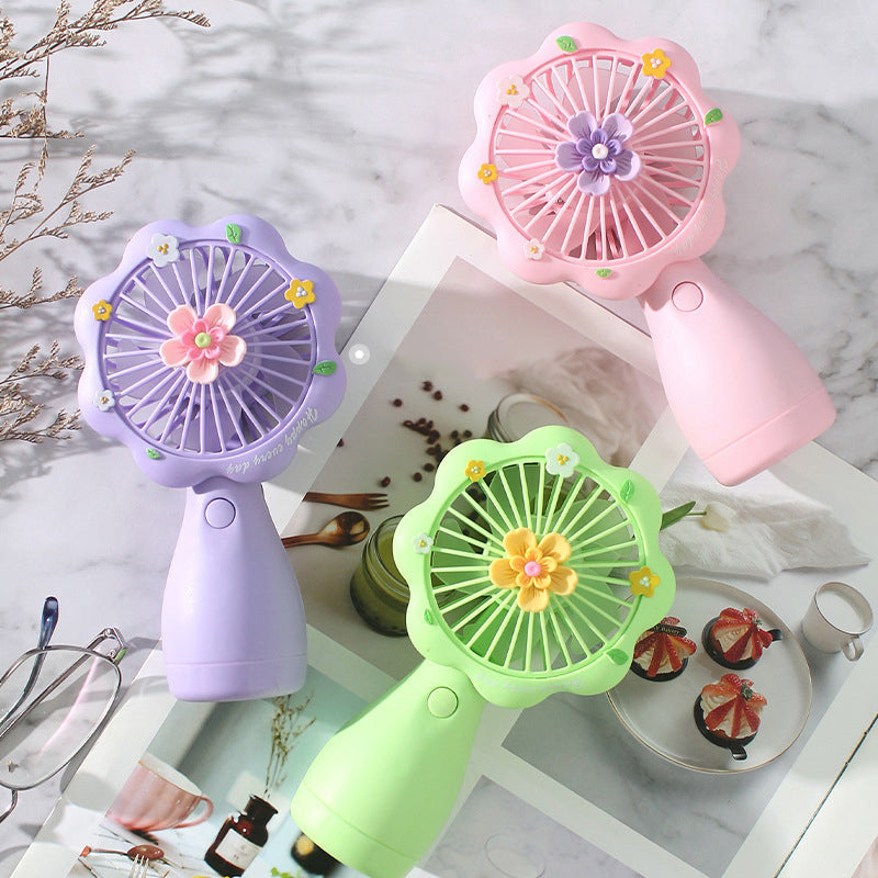 Rechargeable Floral Fan