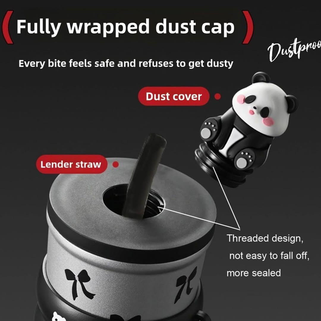 Cute Panda Tumbler with Lid – Leakproof Travel Mug (Hot & Cold) | Zipzo