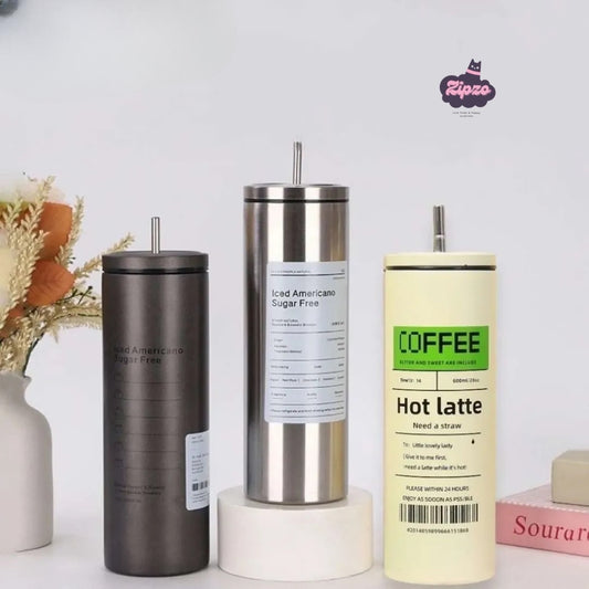 Stainless Steel Iced Americano Coffee Tumbler – Leak-Proof, Durable & Stylish | Zipzo