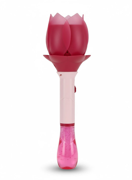 Pink Lotus Bubble Wand – Magical Multi-Hole Bubble Maker Toy