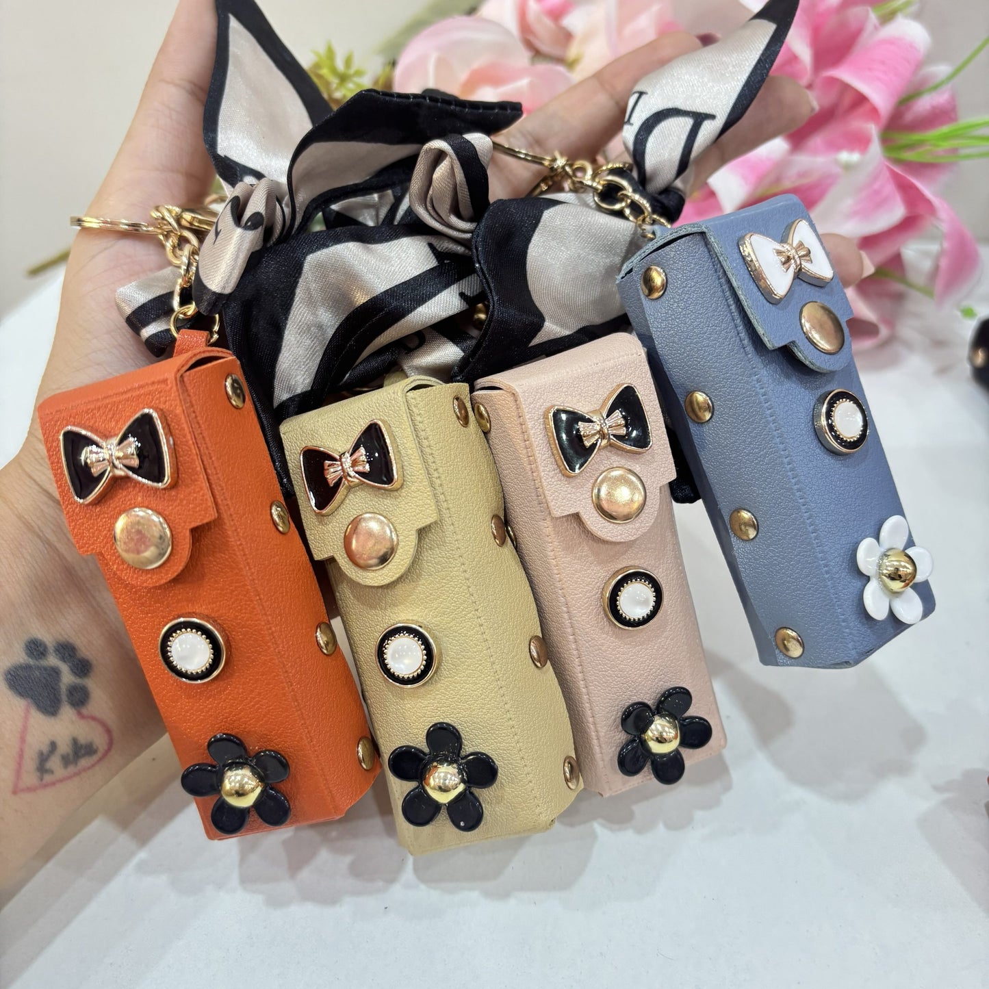 Lipstick Pouch Keychain