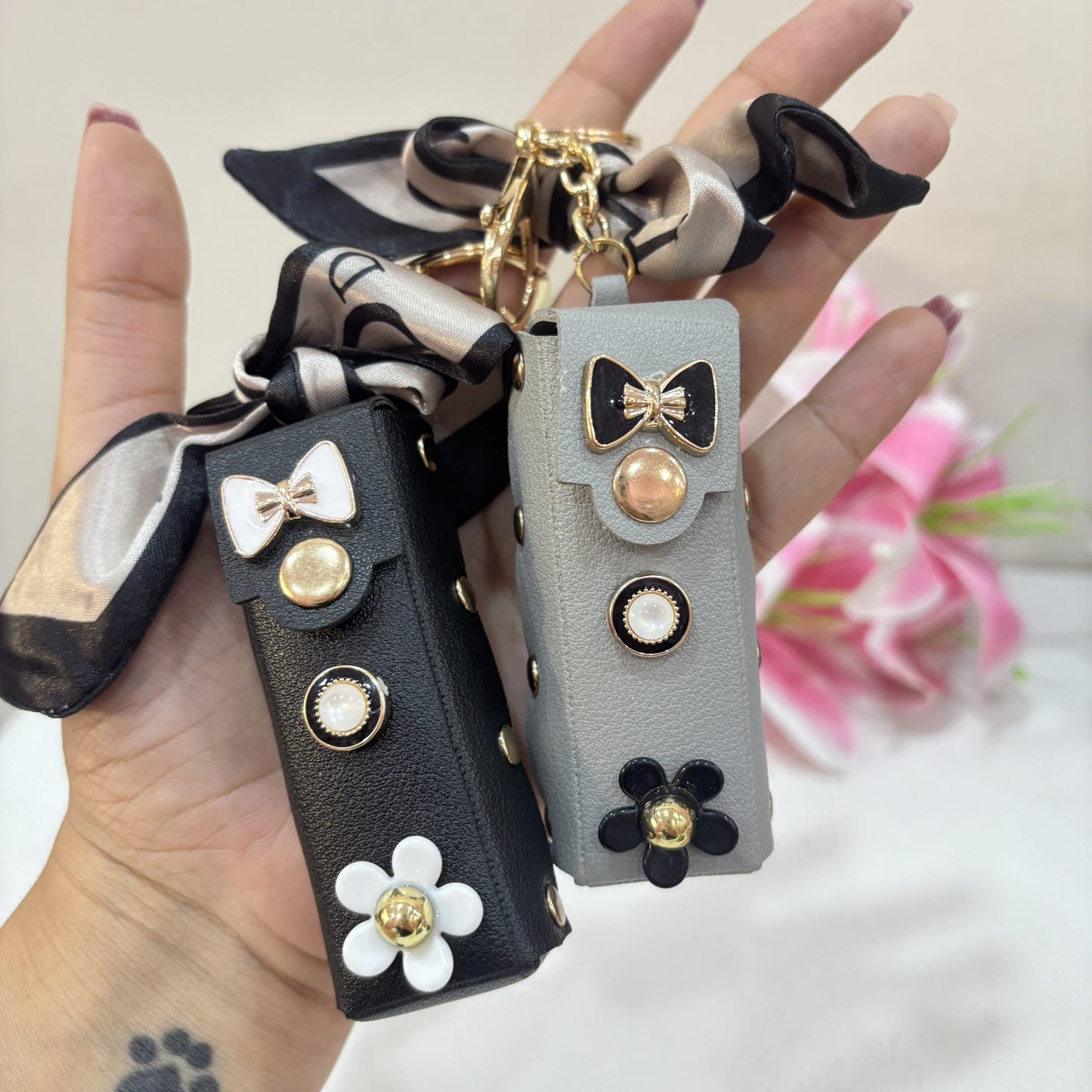 Lipstick Pouch Keychain