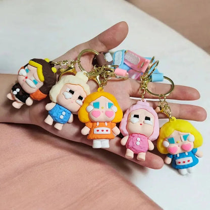 3D Silicon Crying Baby  Keychain With Bagcharm and Strap Zipzo