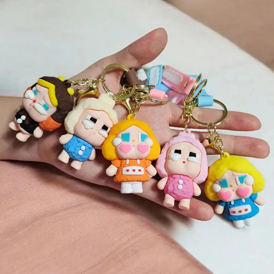3D Silicon Crying Baby  Keychain With Bagcharm and Strap Zipzo